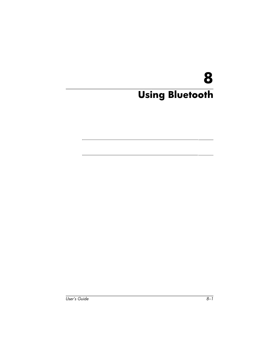 Using bluetooth, 8 using bluetooth | HP H1930 User Manual | Page 75 / 127