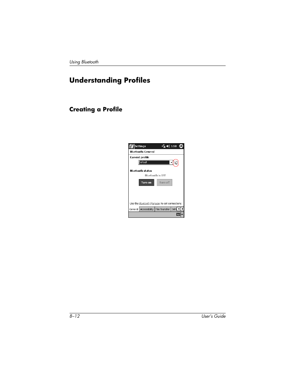 Understanding profiles, Understanding profiles –12 | HP H1930 User Manual | Page 86 / 127