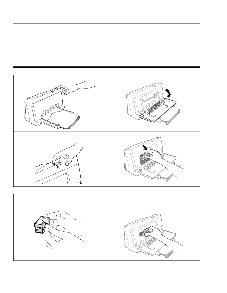 Installing/replacing a print cartridge, Caution | HP 400 User Manual | Page 51 / 125