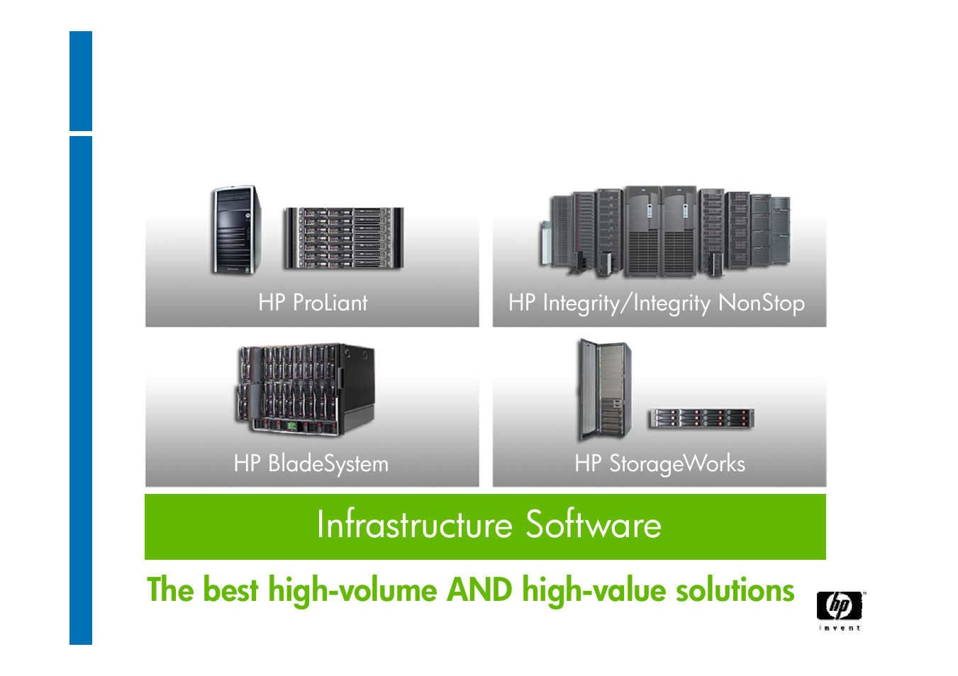 Ess – enterprise server & storage, Infrastructure software, The best high-volume and high-value solutions | HP ProLiant G6 User Manual | Page 3 / 58