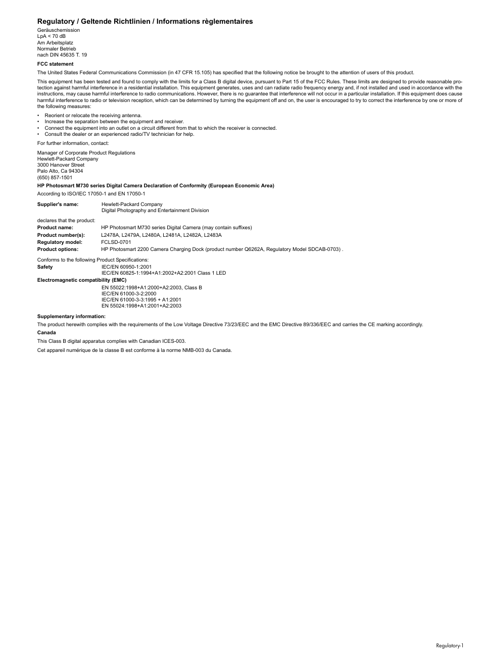HP Photosmart M730 Series User Manual | Page 50 / 50