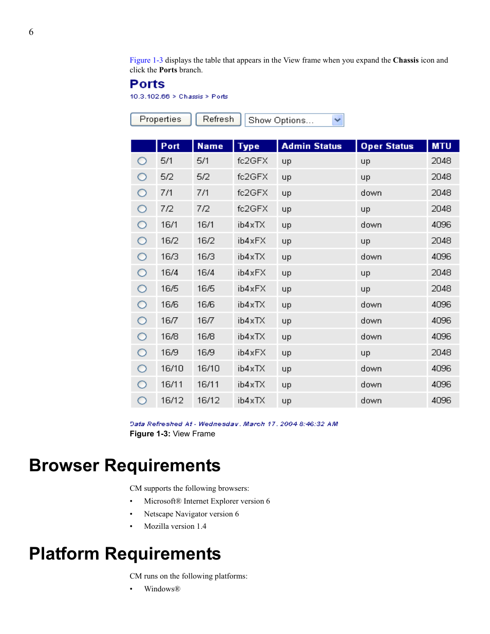 Browser requirements, Platform requirements, Browser requirements platform requirements | HP 377707-002 User Manual | Page 14 / 92