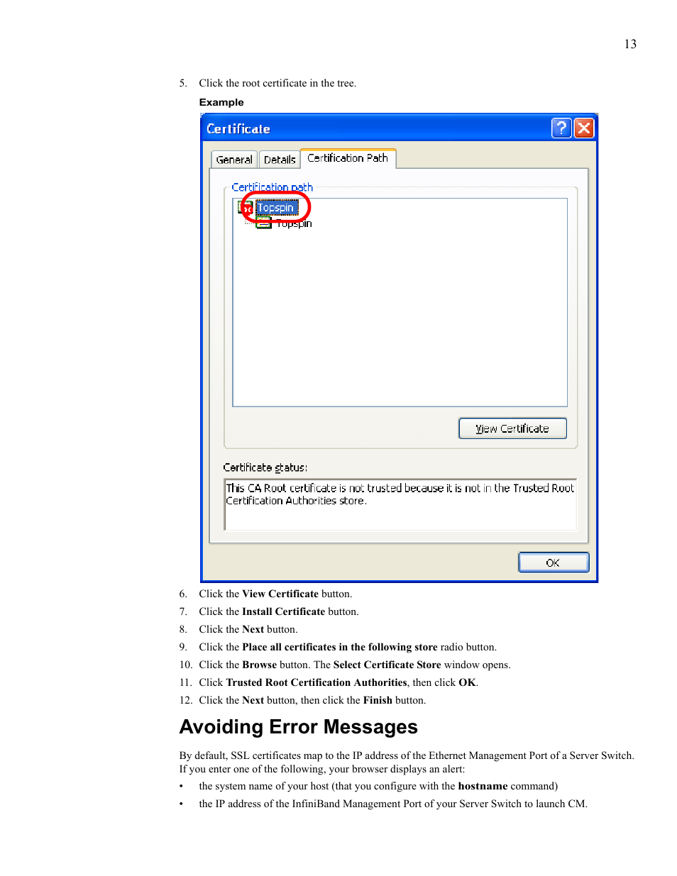 Avoiding error messages, Avoid error messages | HP 377707-002 User Manual | Page 21 / 92