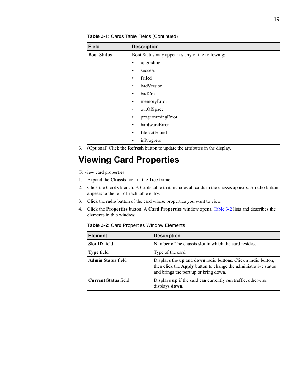 Viewing card properties, View card properties | HP 377707-002 User Manual | Page 27 / 92