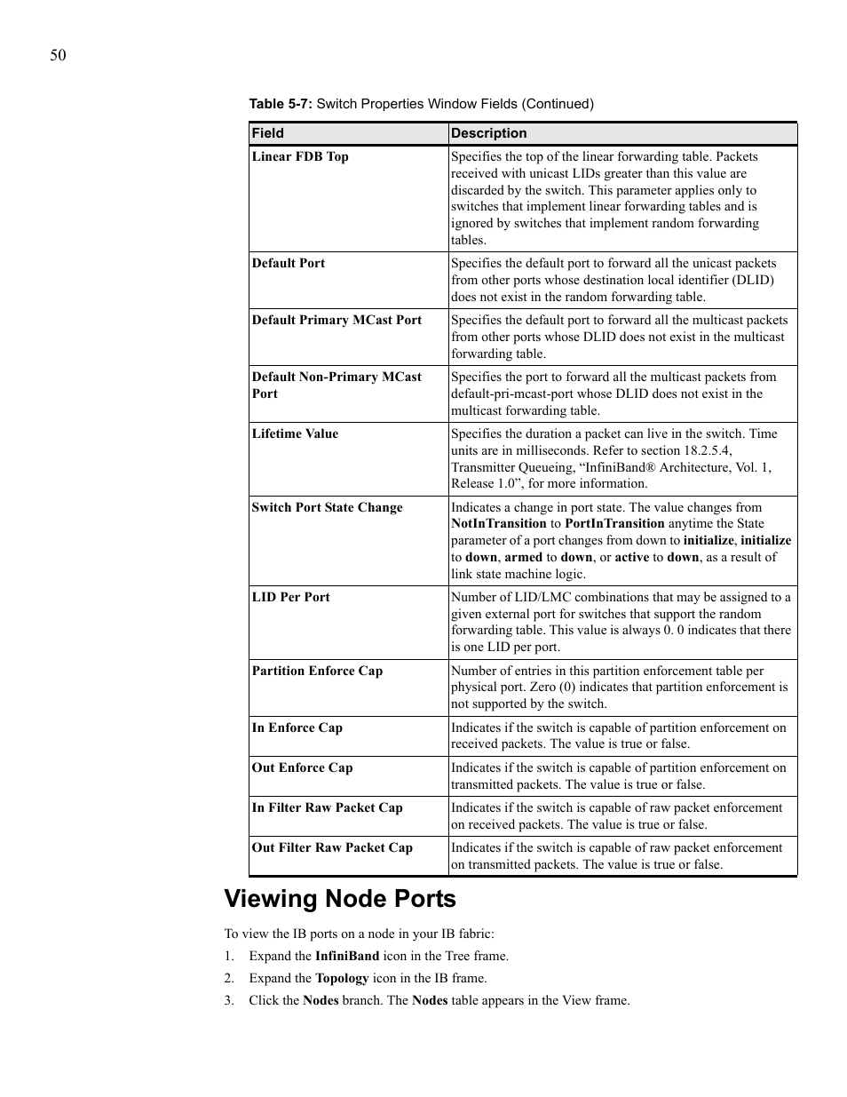 Viewing node ports, View node ports | HP 377707-002 User Manual | Page 58 / 92