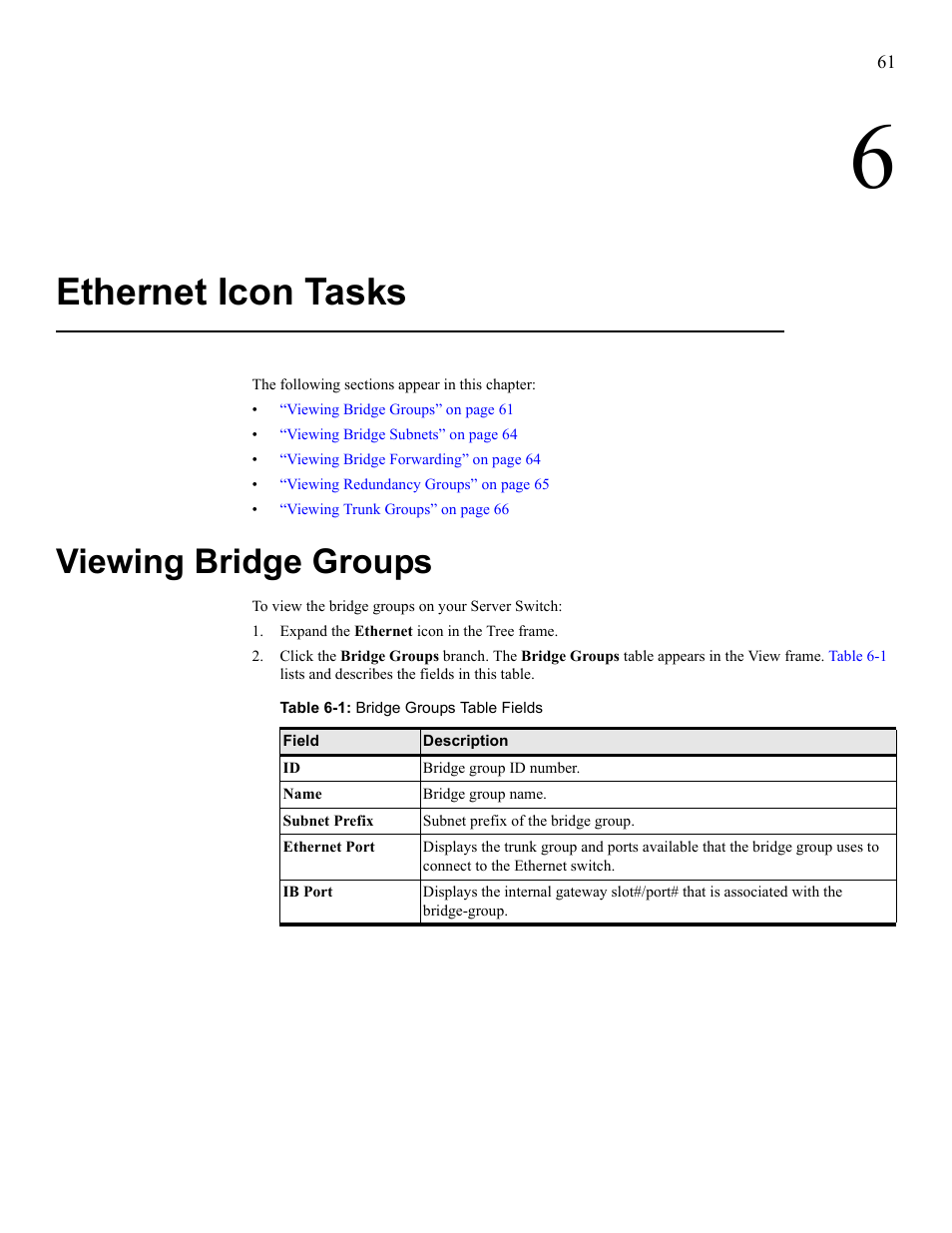 Ethernet icon tasks, Viewing bridge groups, View bridge groups | HP 377707-002 User Manual | Page 69 / 92