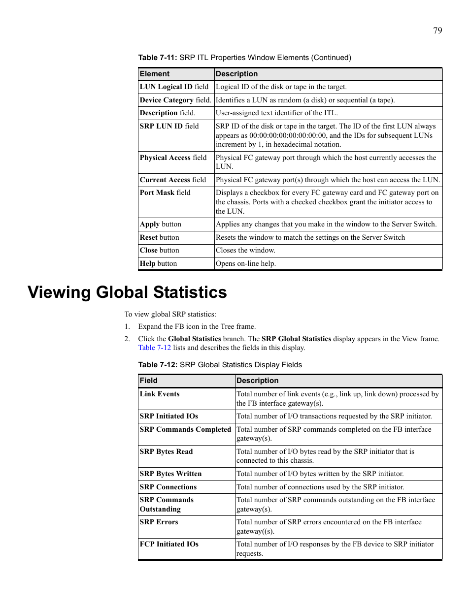 Viewing global statistics, View global statistics | HP 377707-002 User Manual | Page 87 / 92