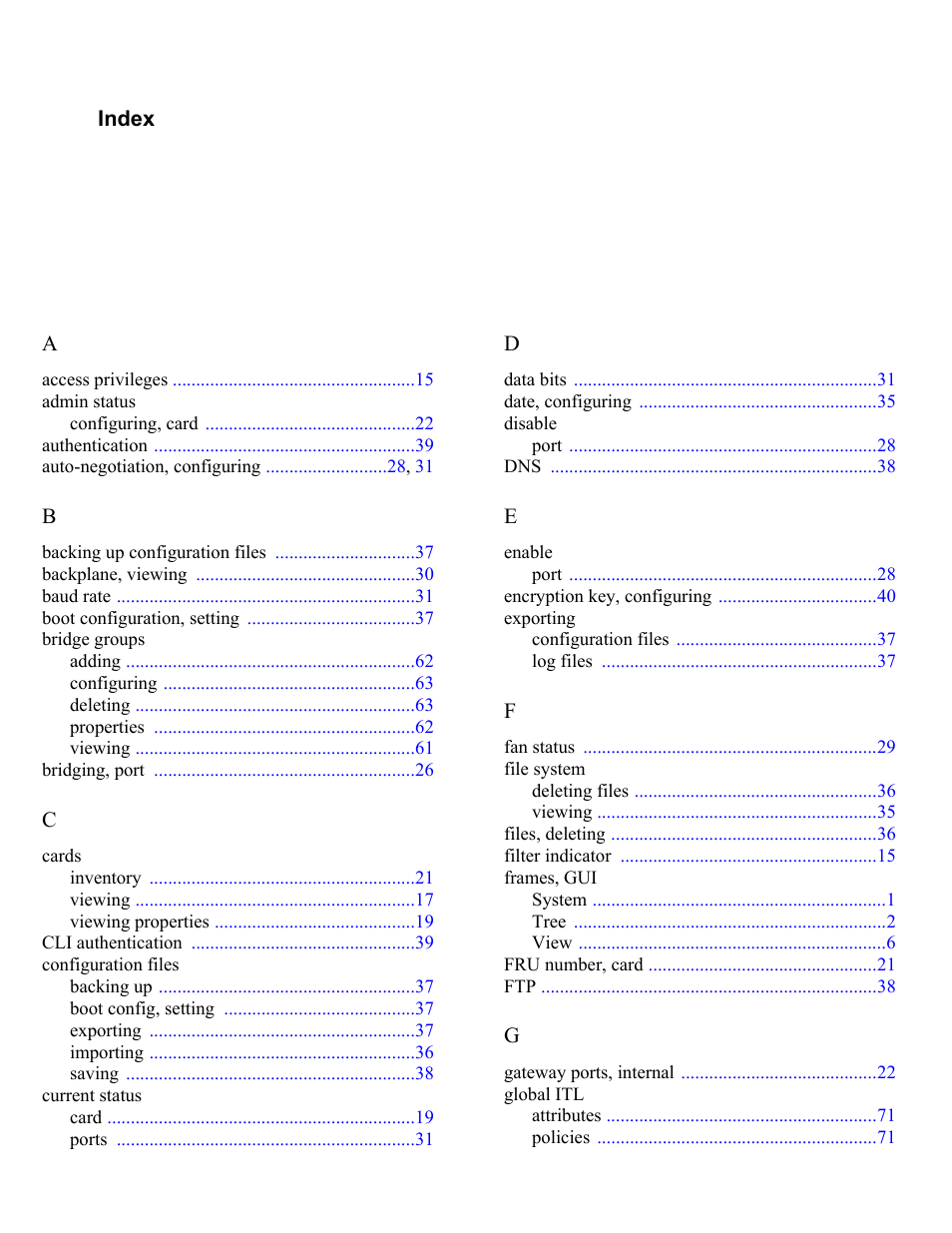Index | HP 377707-002 User Manual | Page 89 / 92