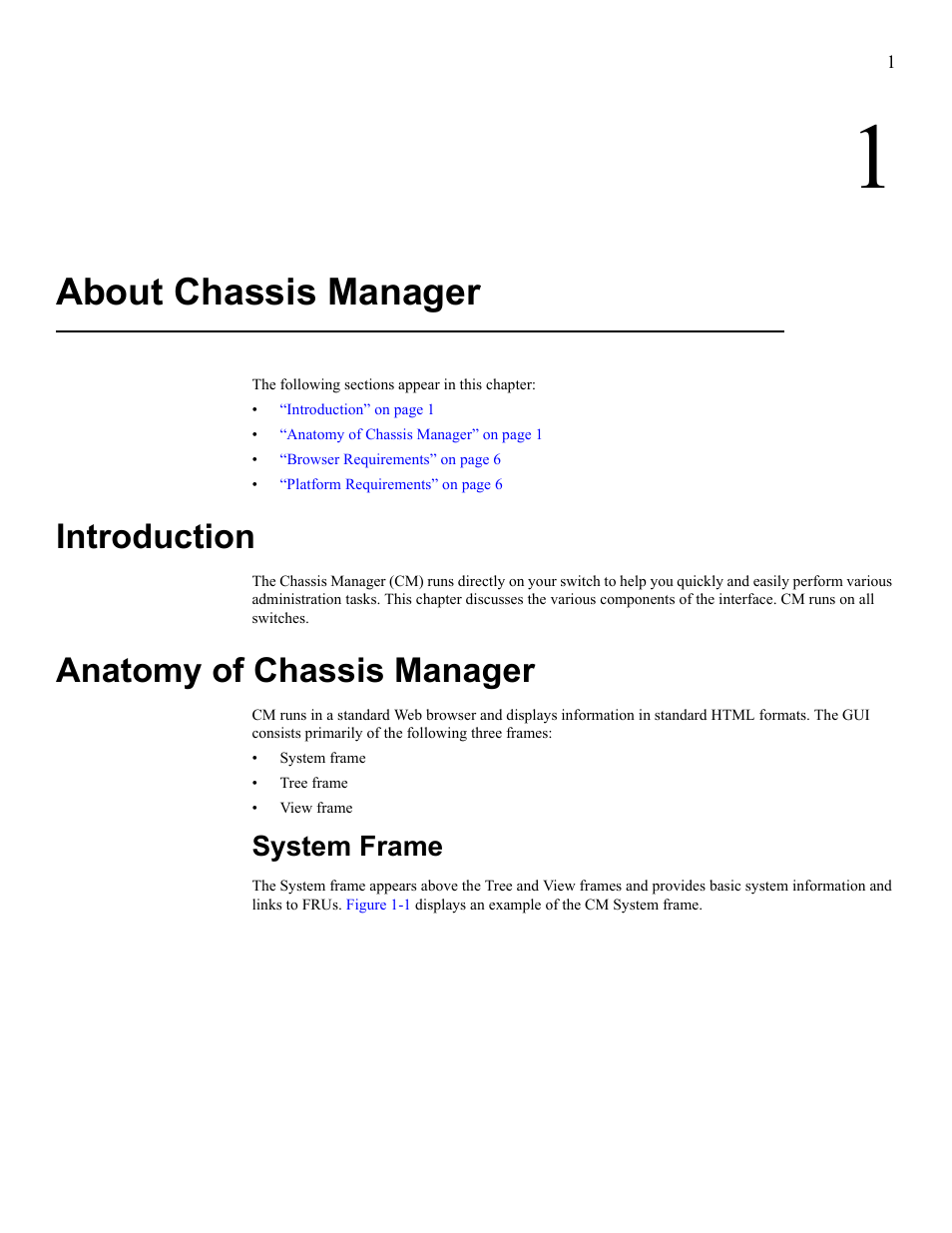 About chassis manager, Introduction, Anatomy of chassis manager | System frame, Introduction anatomy of chassis manager | HP 377707-002 User Manual | Page 9 / 92