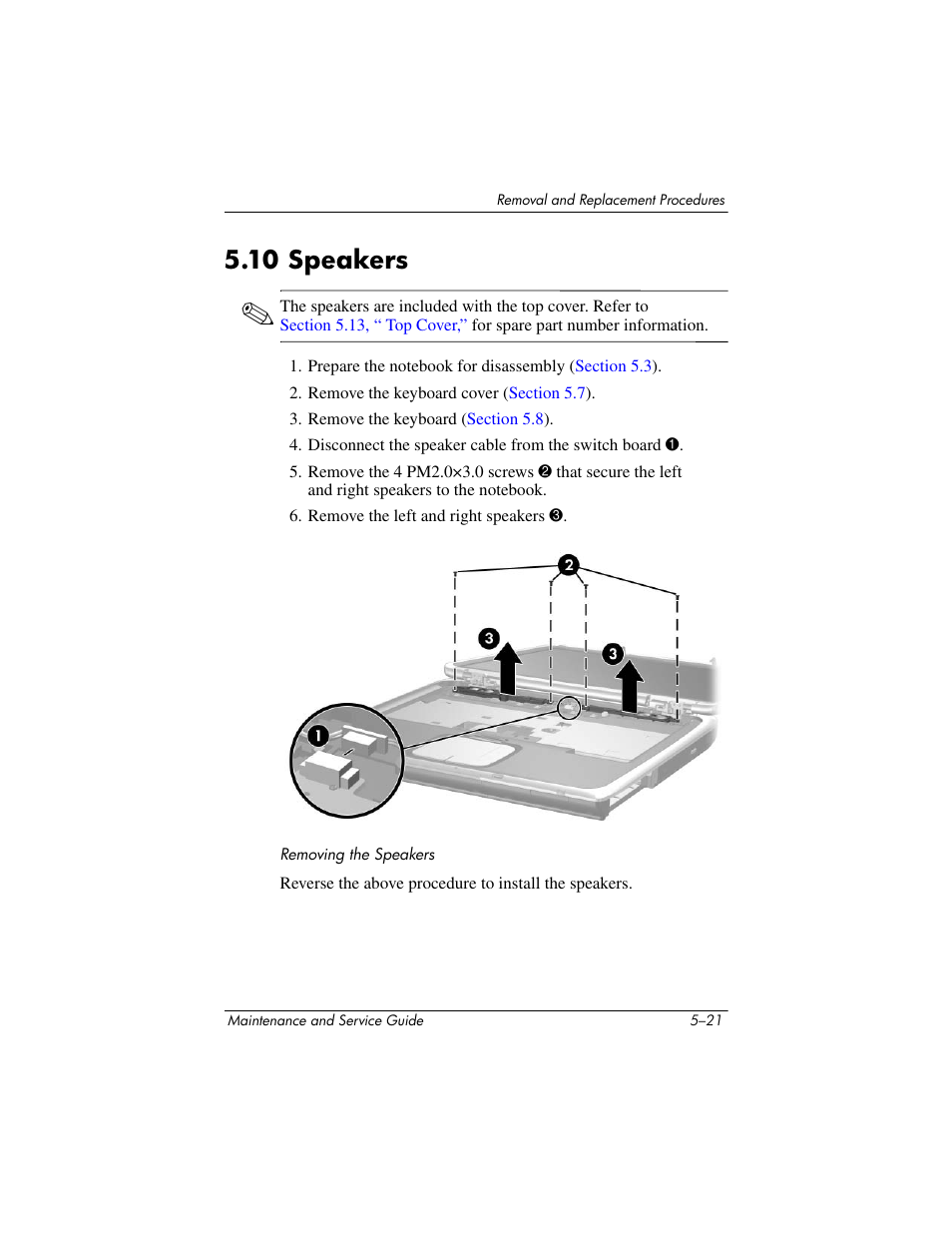 10 speakers, 10 speakers –21 | HP ZE4900 User Manual | Page 104 / 182