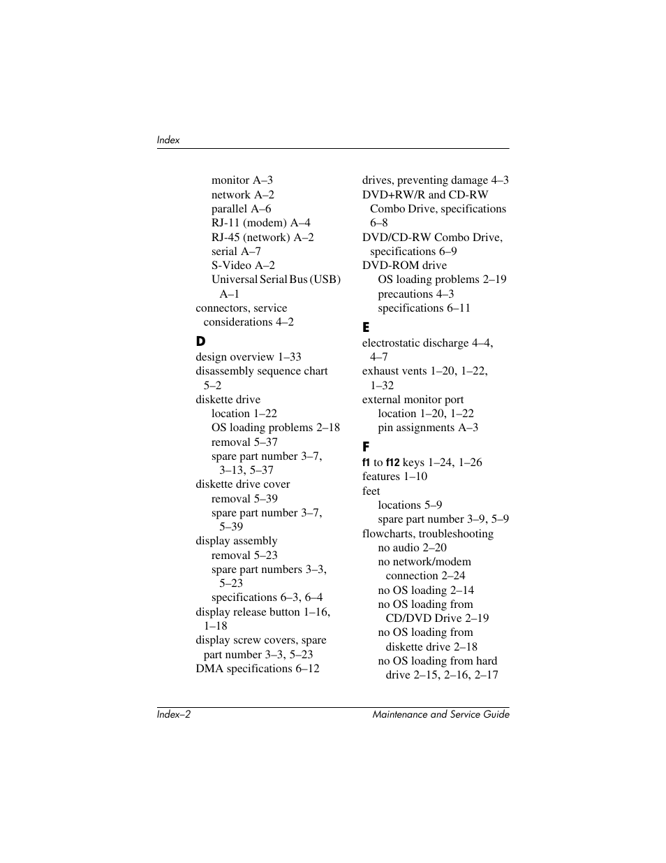 HP ZE4900 User Manual | Page 178 / 182