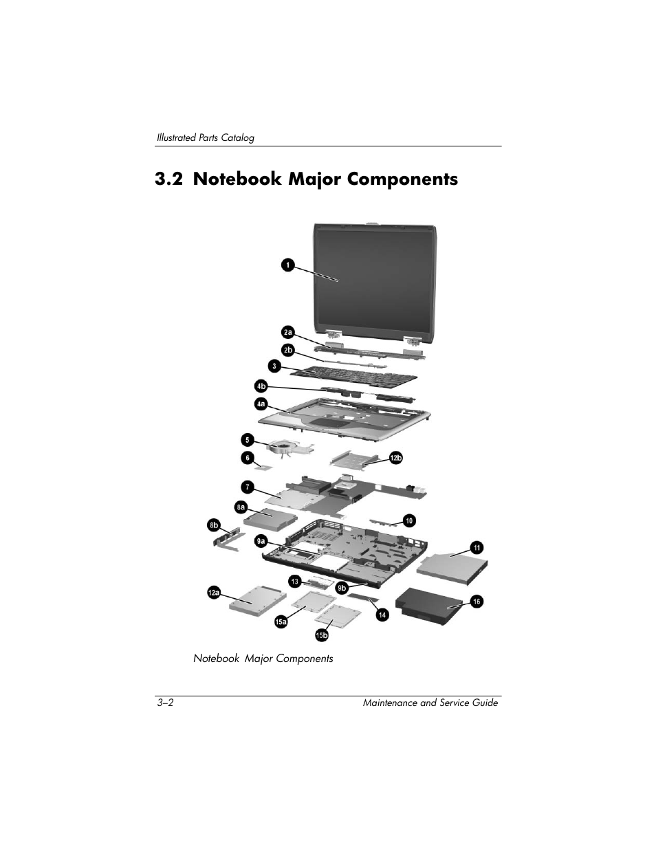 2 notebook major components, 2 notebook major components –2 | HP ZE4900 User Manual | Page 64 / 182