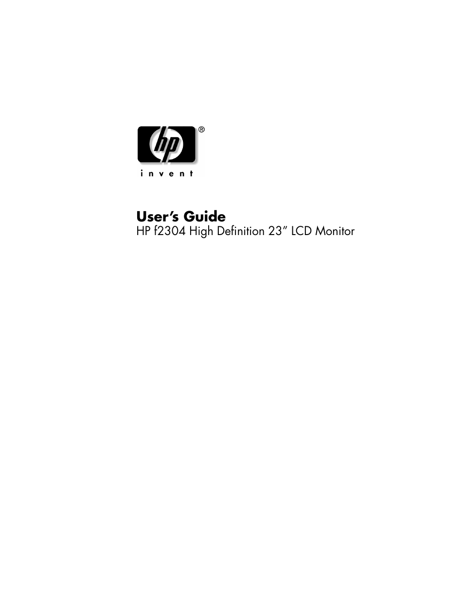 HP f2304 User Manual | 56 pages