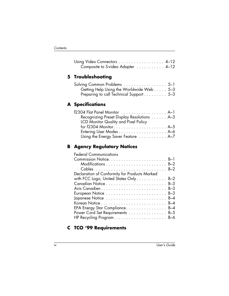 HP f2304 User Manual | Page 4 / 56