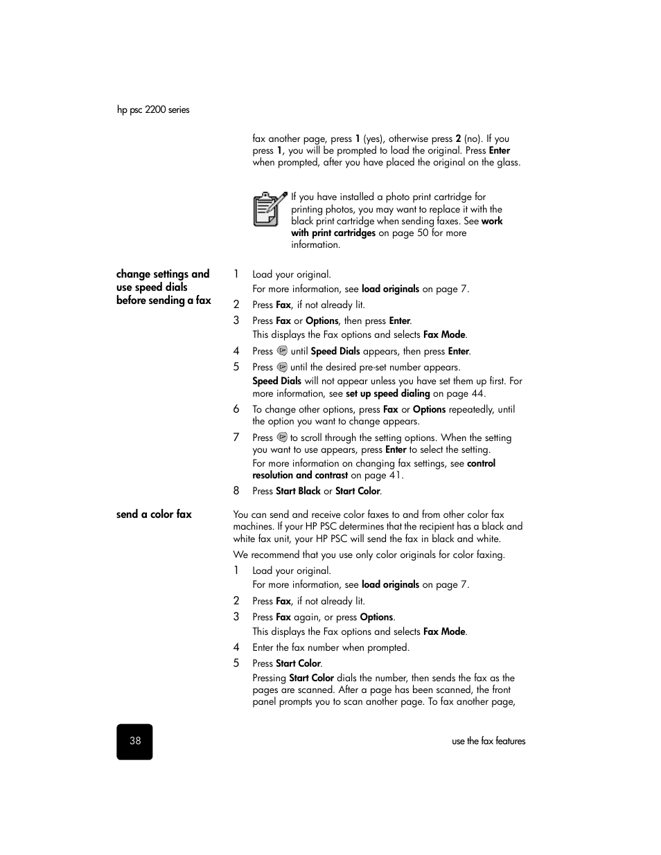 HP 2200 User Manual | Page 44 / 94