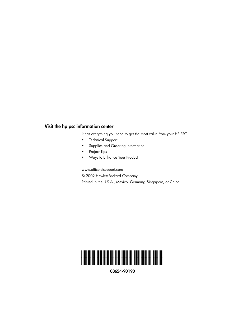 HP 2200 User Manual | Page 94 / 94
