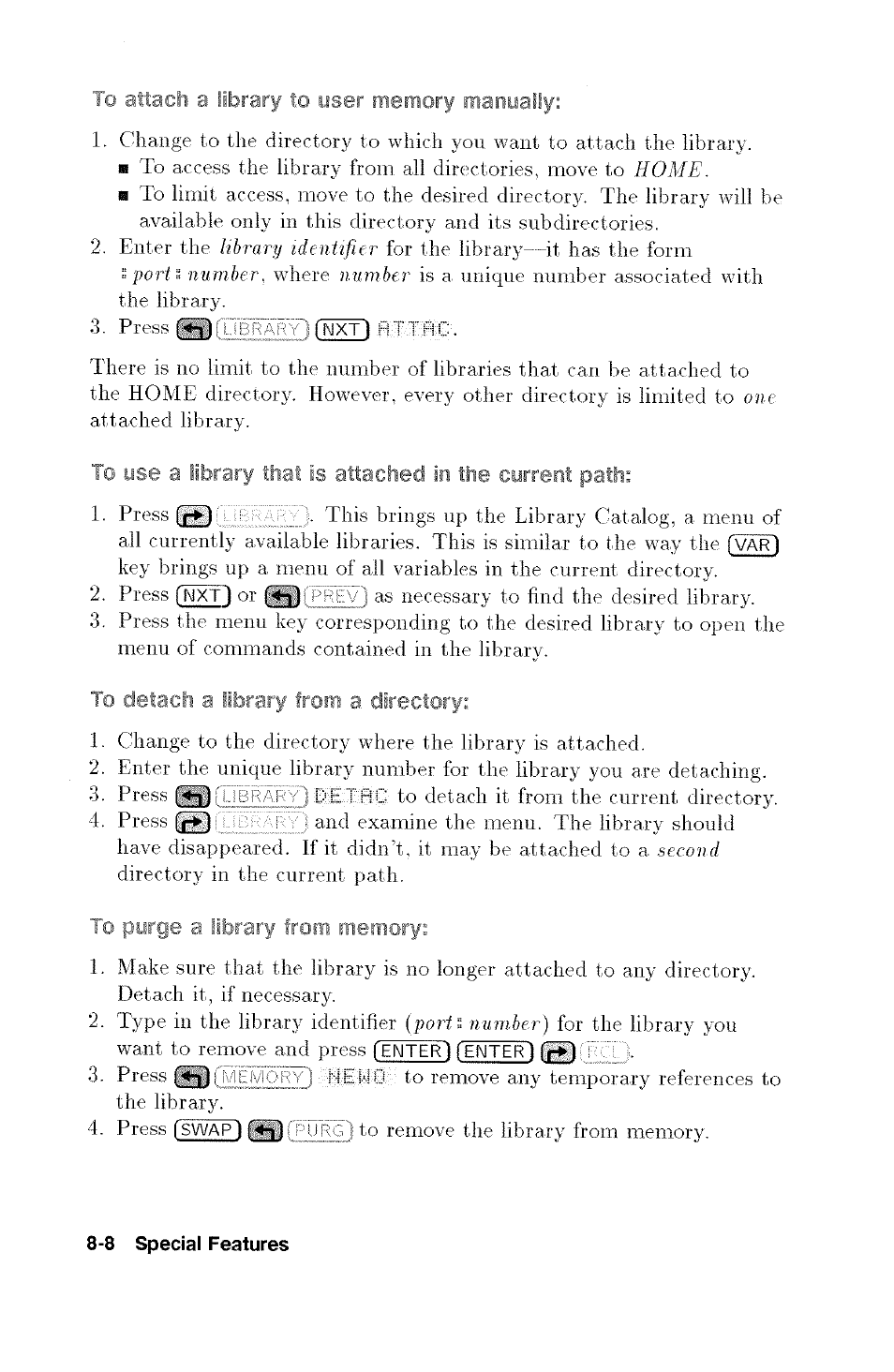 Press | HP 48G User Manual | Page 105 / 116
