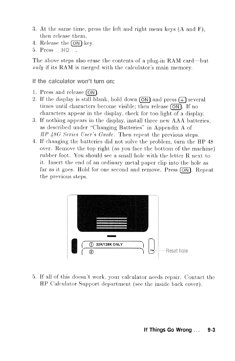 HP 48G User Manual | Page 109 / 116