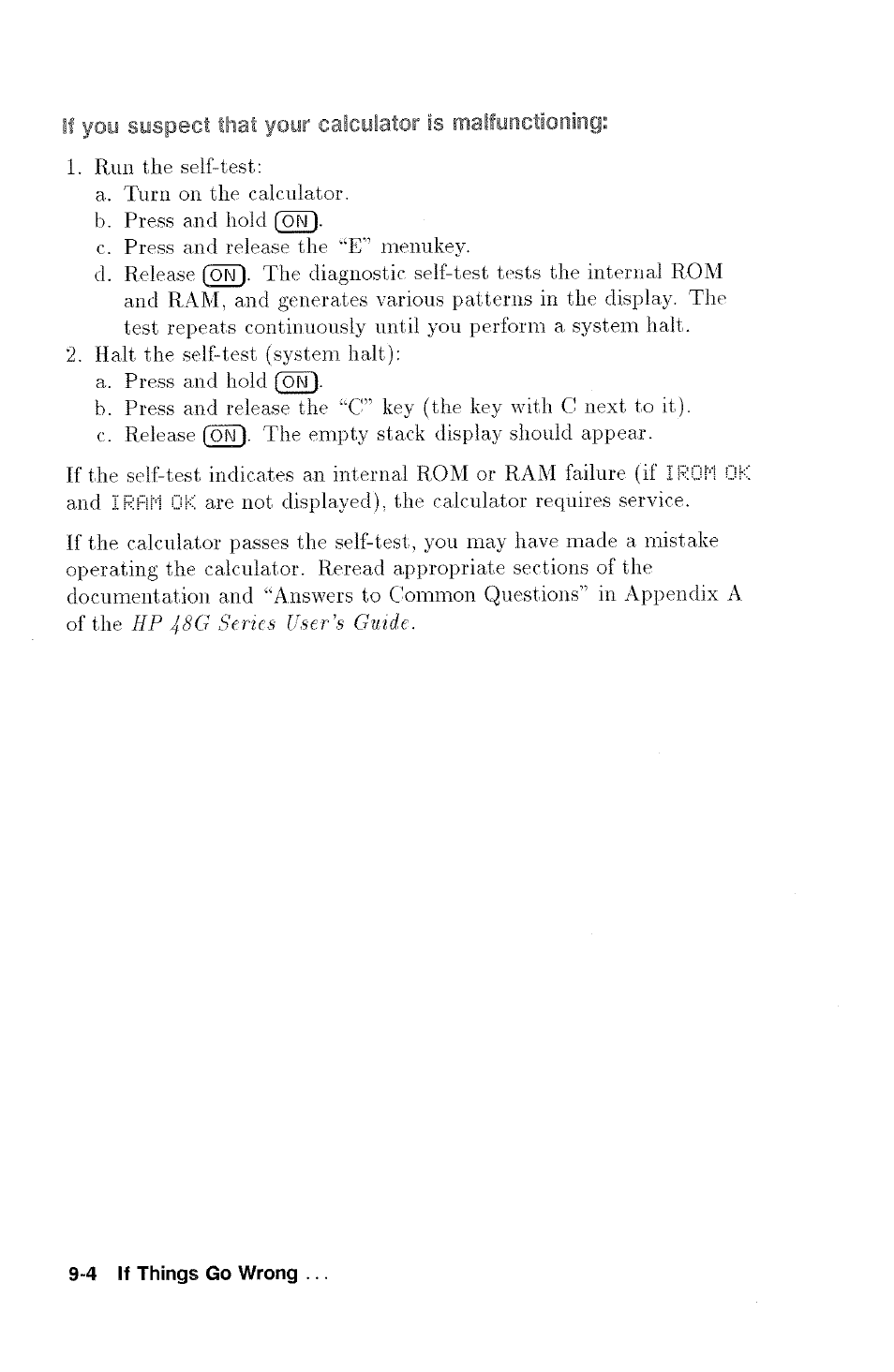 HP 48G User Manual | Page 110 / 116