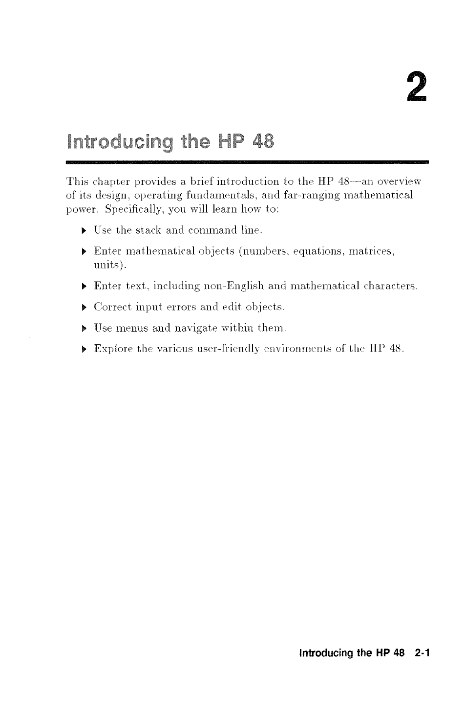 HP 48G User Manual | Page 13 / 116