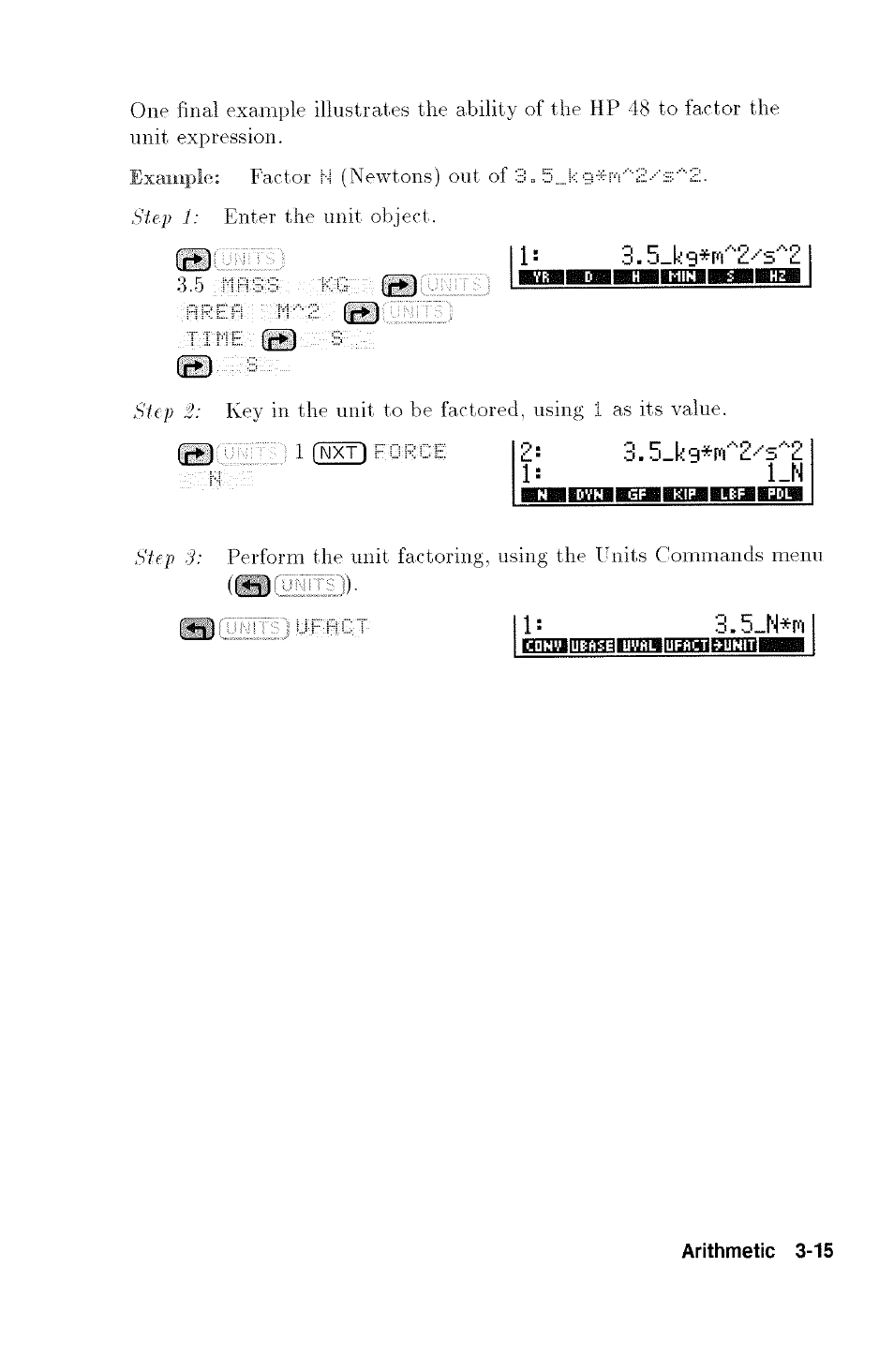 Mimigmagtjimiiaunaabjiw, Is) ), 3.5_n*p1 | HP 48G User Manual | Page 43 / 116