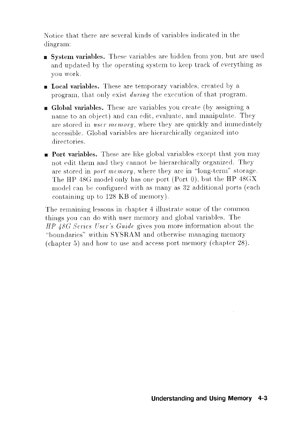 HP 48G User Manual | Page 47 / 116