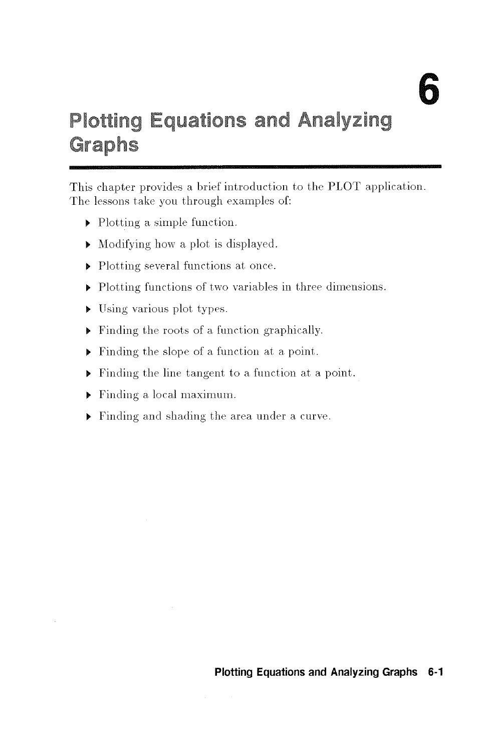 Plotting egyatioii-s and graphs | HP 48G User Manual | Page 67 / 116