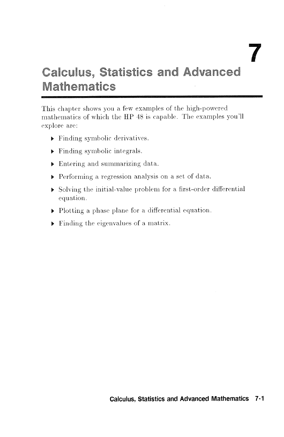 HP 48G User Manual | Page 85 / 116