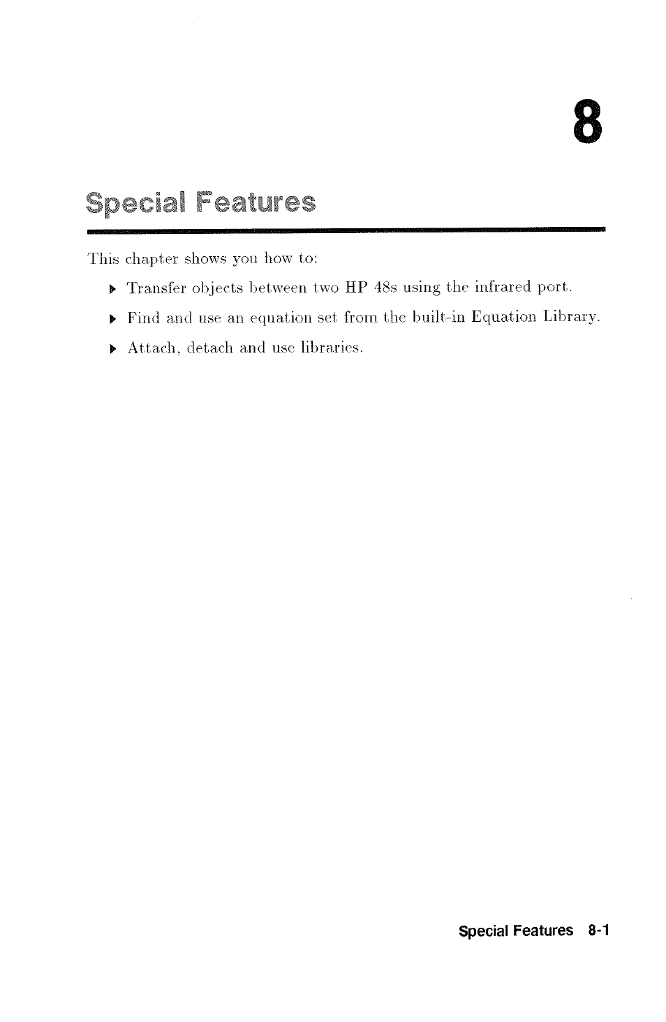 Spec | HP 48G User Manual | Page 99 / 116