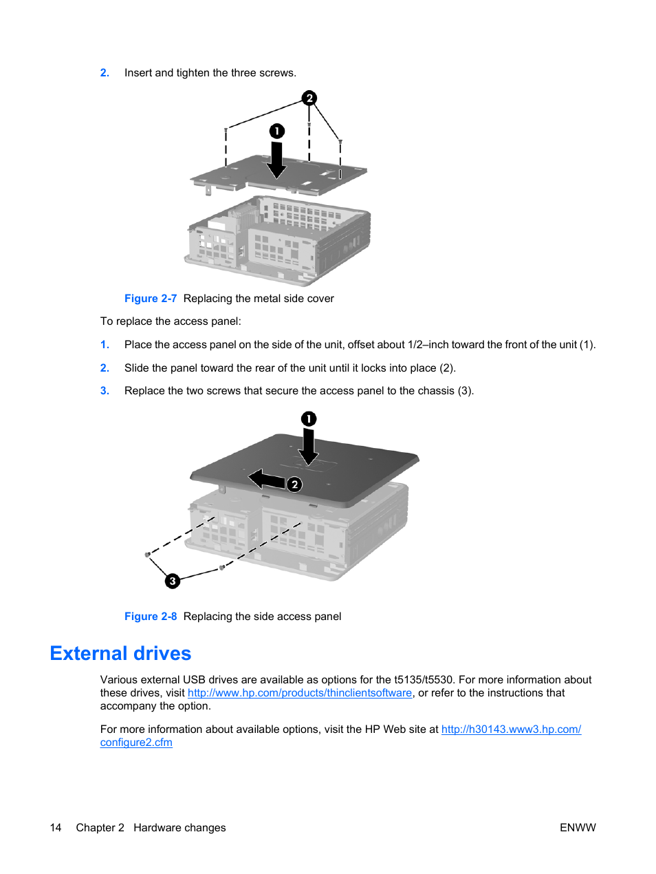 External drives | HP t5135 User Manual | Page 20 / 34