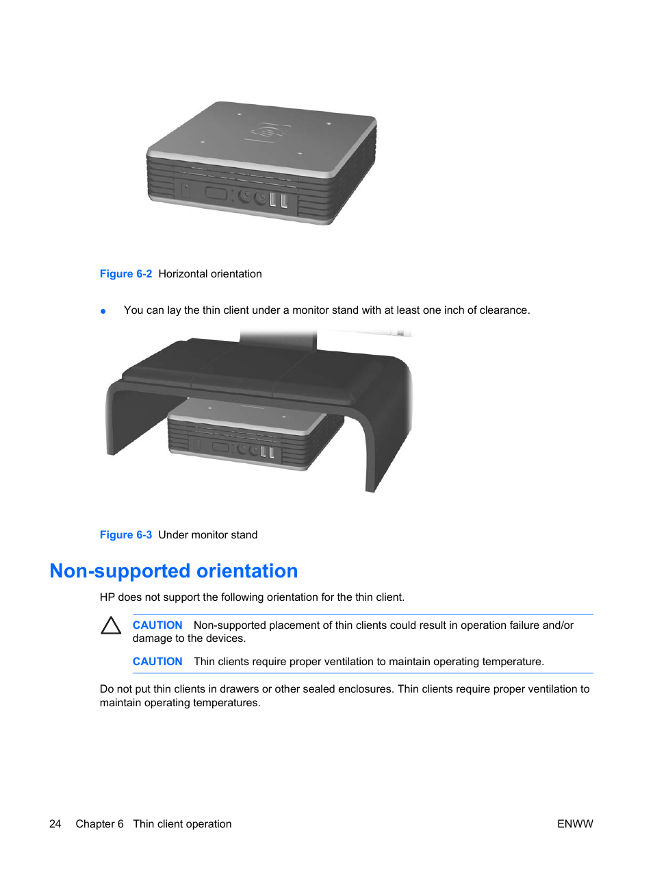 Non-supported orientation | HP t5135 User Manual | Page 30 / 34