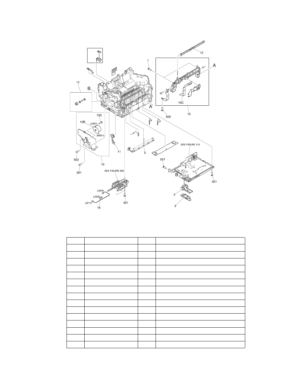 Internal components | HP 1100AHP User Manual | Page 167 / 202