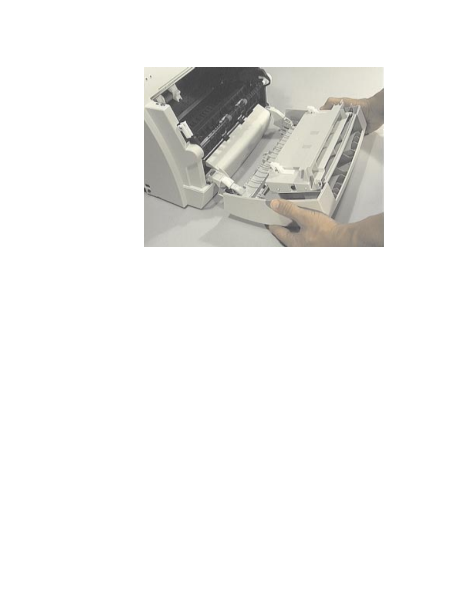 Printer door removal (continued) | HP 1100AHP User Manual | Page 77 / 202