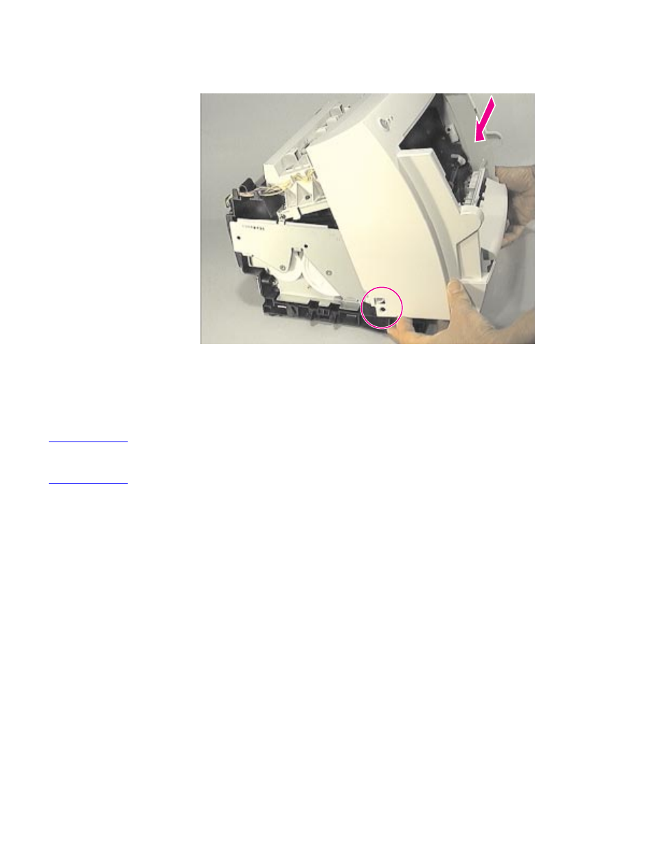Front cover removal (continued) | HP 1100AHP User Manual | Page 83 / 202