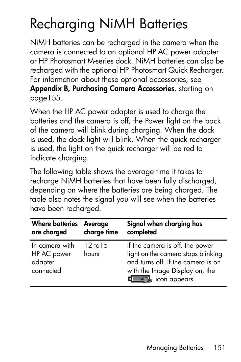 Recharging nimh batteries | HP M417/M517 User Manual | Page 151 / 177