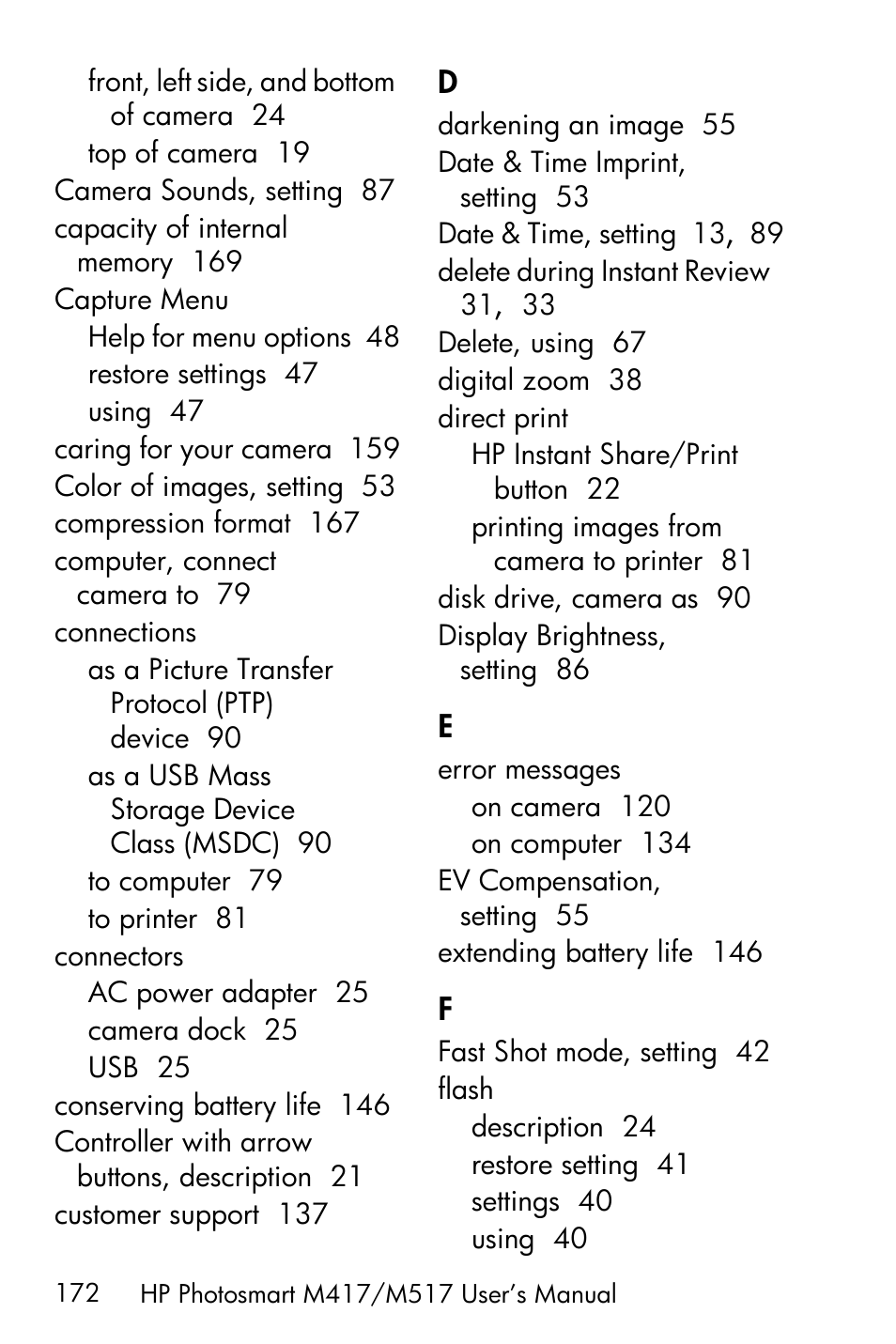 HP M417/M517 User Manual | Page 172 / 177