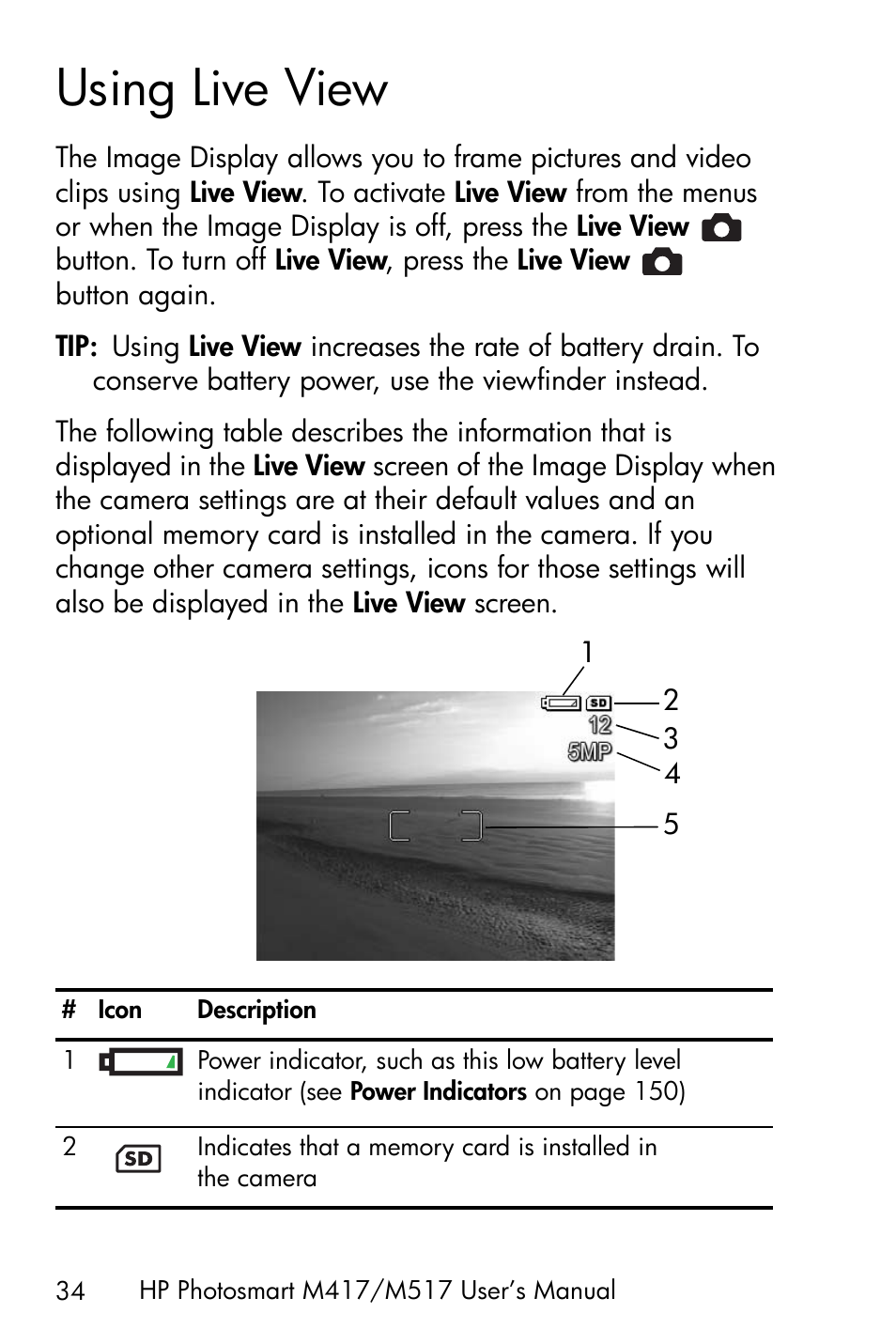 Using live view | HP M417/M517 User Manual | Page 34 / 177