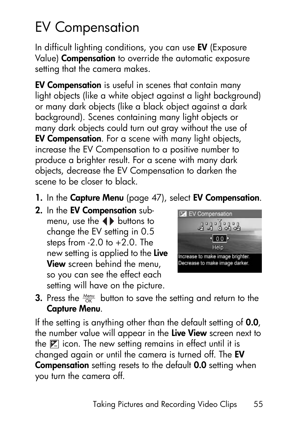 Ev compensation | HP M417/M517 User Manual | Page 55 / 177