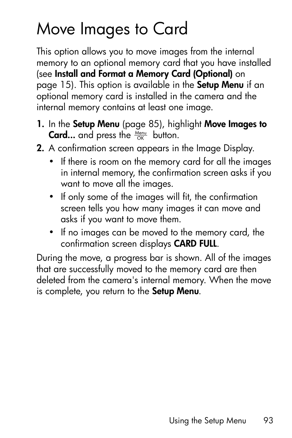Move images to card, Ee move | HP M417/M517 User Manual | Page 93 / 177
