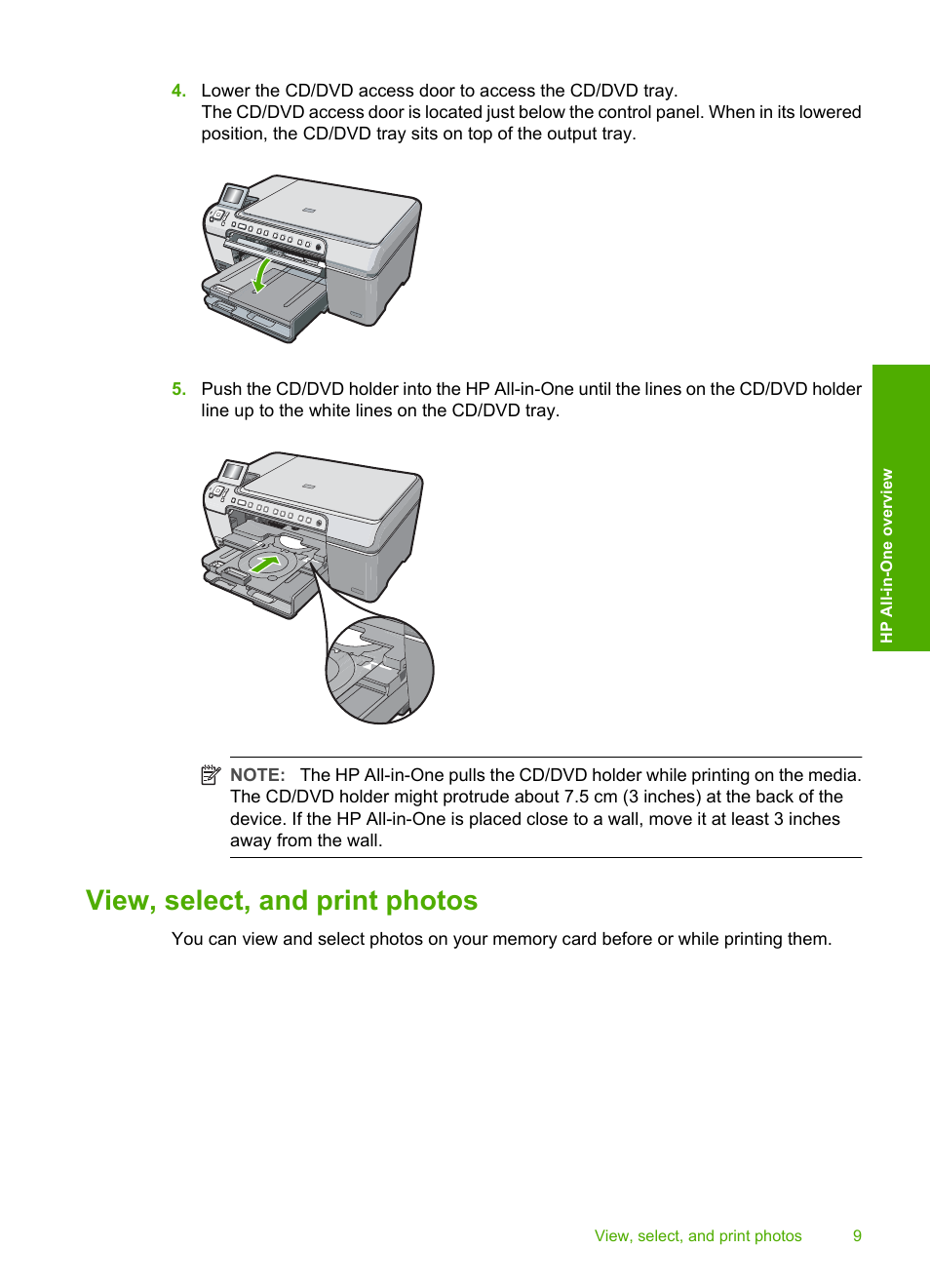 View, select, and print photos | HP C5200 User Manual | Page 11 / 31