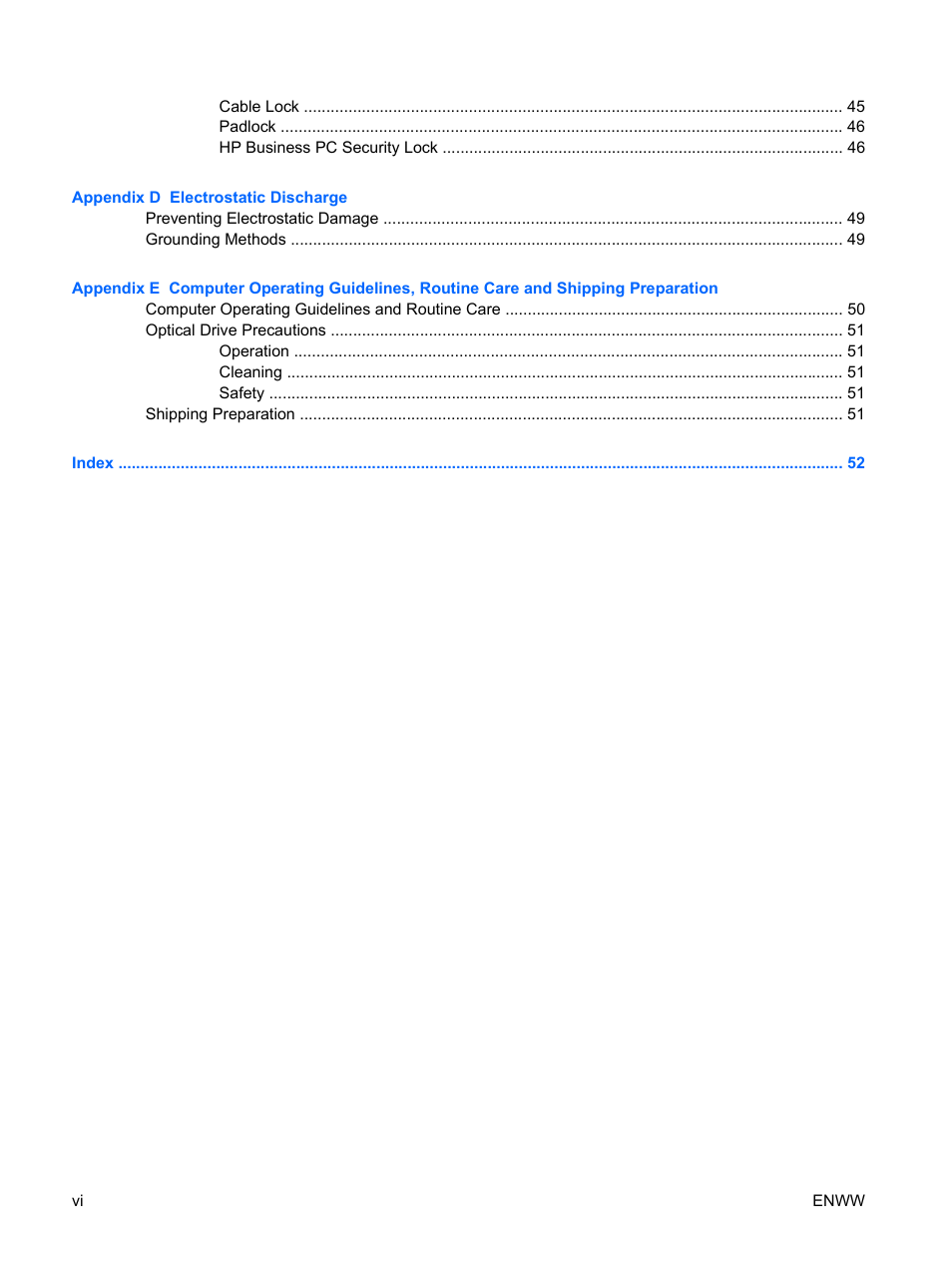 HP DX2400 User Manual | Page 6 / 59