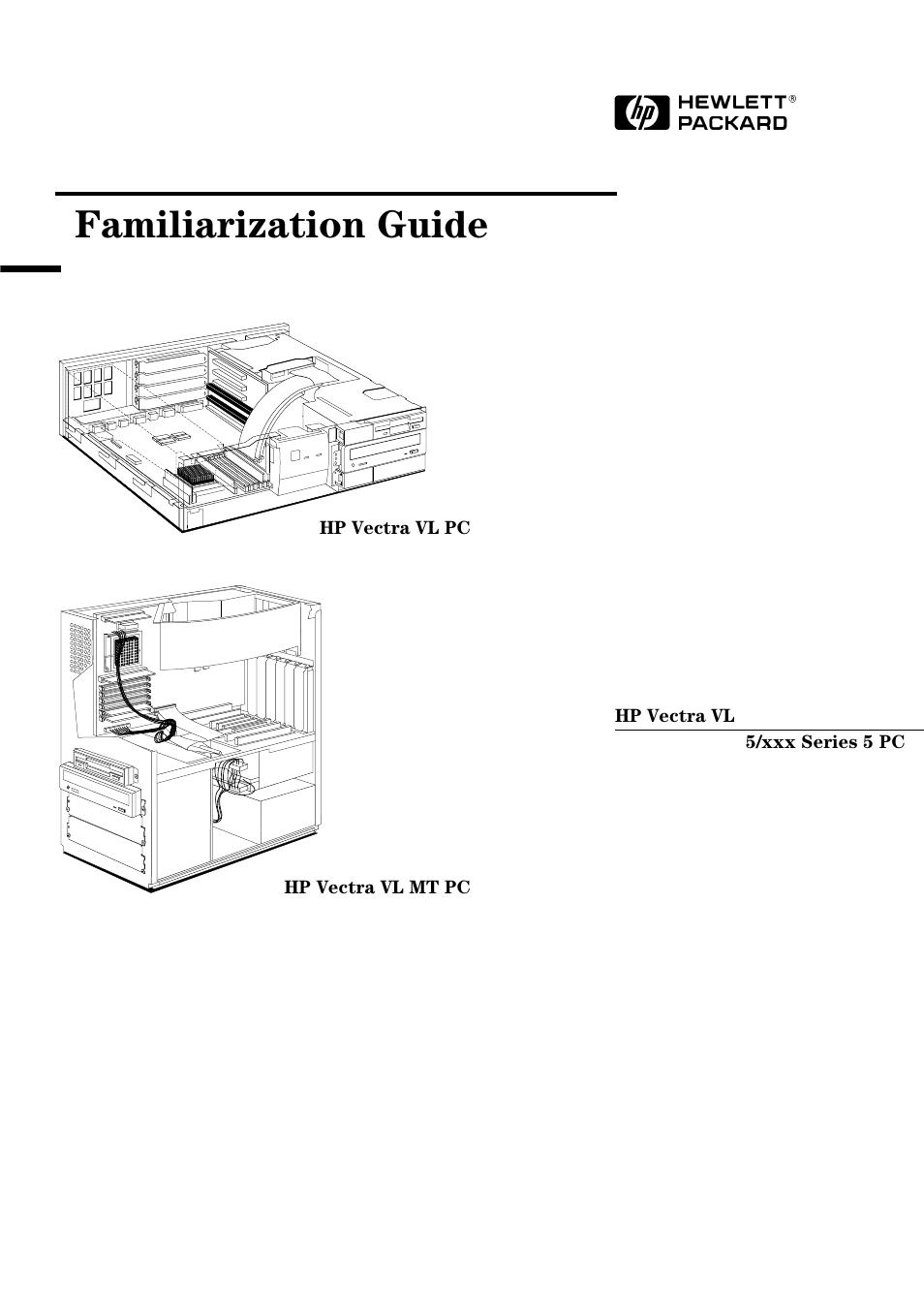 HP Vectra VL PC 5/xxx Series 5 User Manual | 16 pages