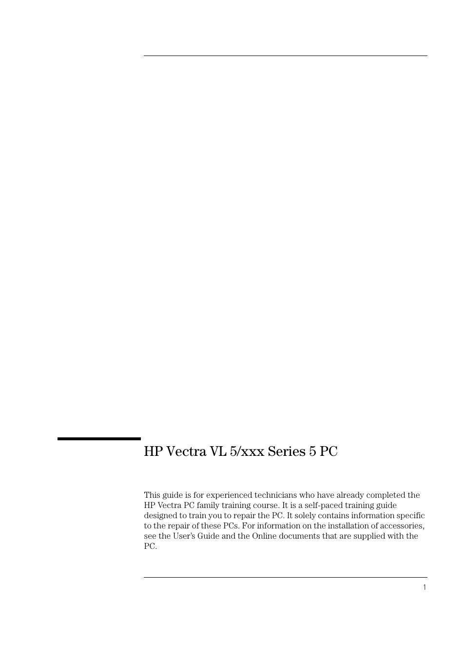 Hp vectra vl 5/xxx series 5 pc | HP Vectra VL PC 5/xxx Series 5 User Manual | Page 3 / 16