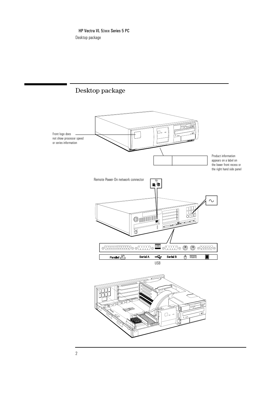 Desktop package, 2hp vectra vl 5/xxx series 5 pc desktop package | HP Vectra VL PC 5/xxx Series 5 User Manual | Page 4 / 16