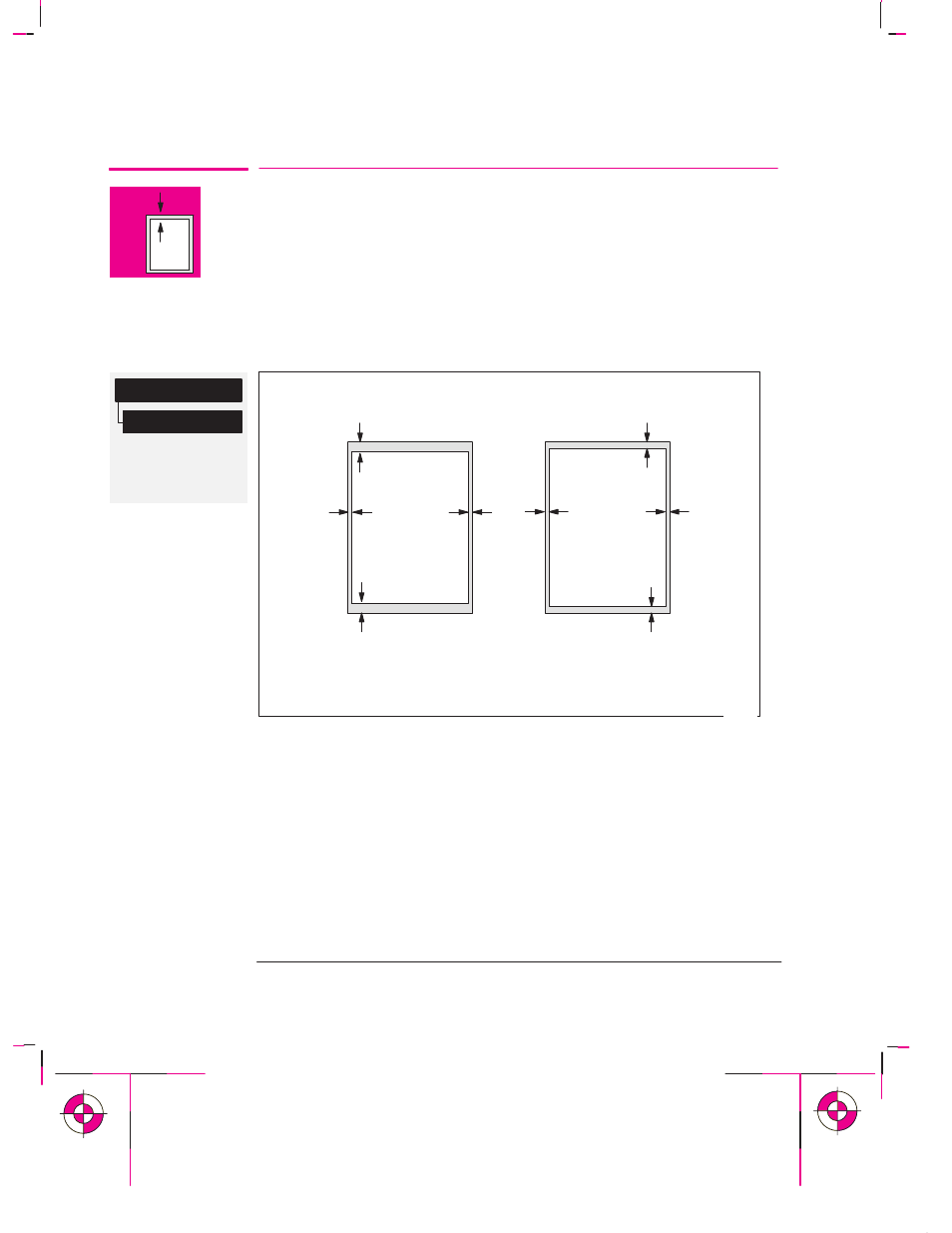 Adjusting the margins (roll media only), Margins and automatic cutting | HP 700 User Manual | Page 114 / 222