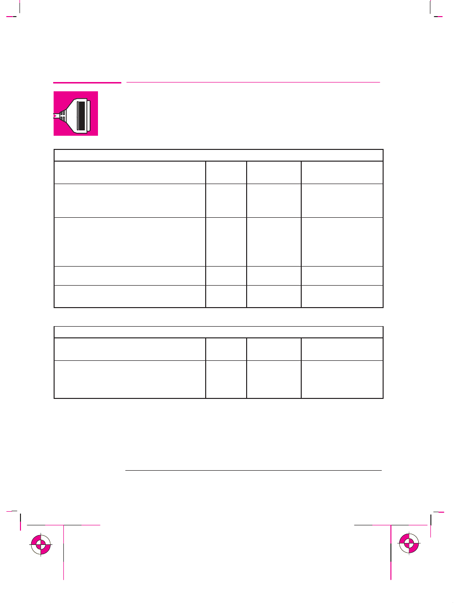 Interface cables | HP 700 User Manual | Page 204 / 222