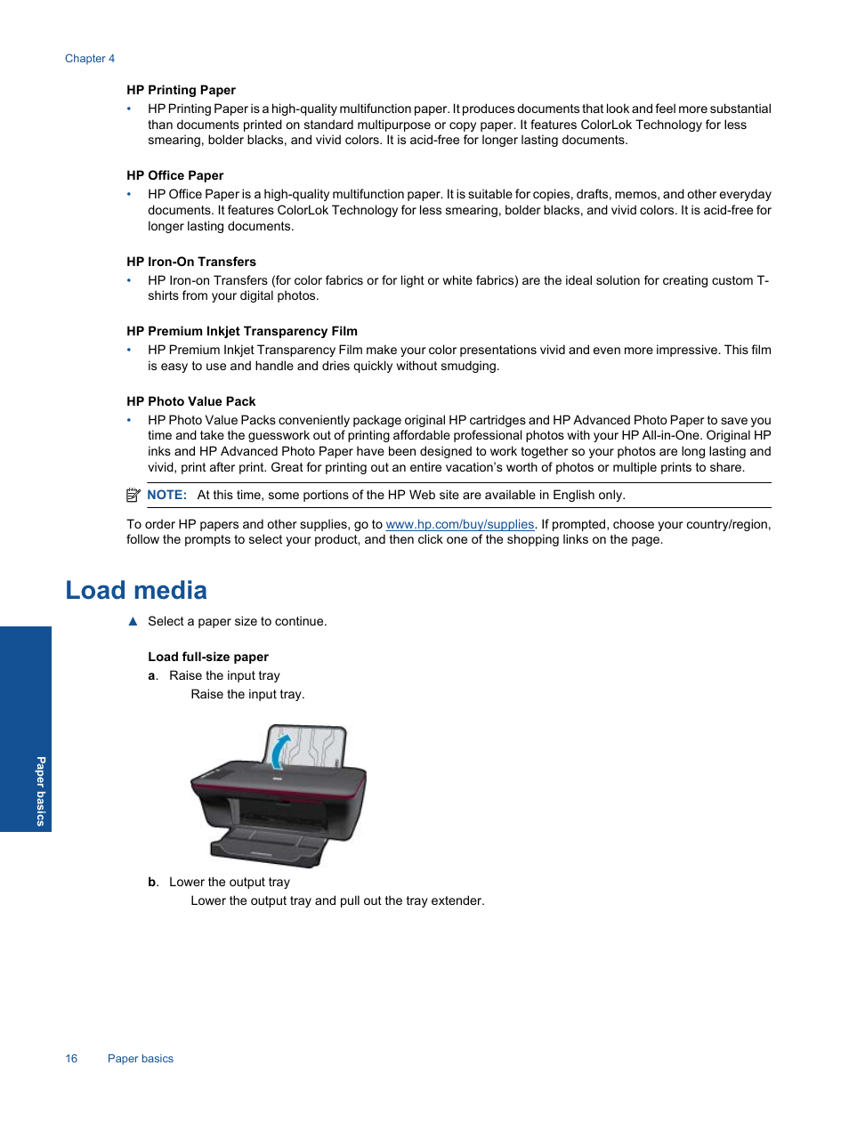 Correctly, Load, For m | Load media | HP 2060 K110 User Manual | Page 18 / 48