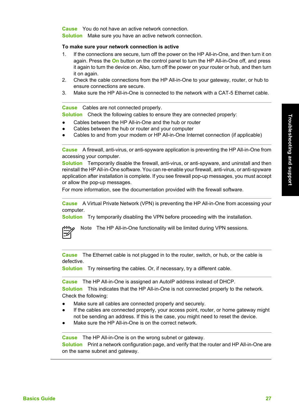 HP C5100 User Manual | Page 30 / 45