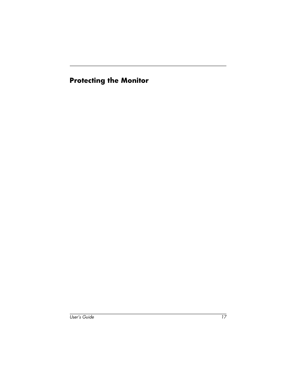Protecting the monitor | HP 1825 User Manual | Page 19 / 32
