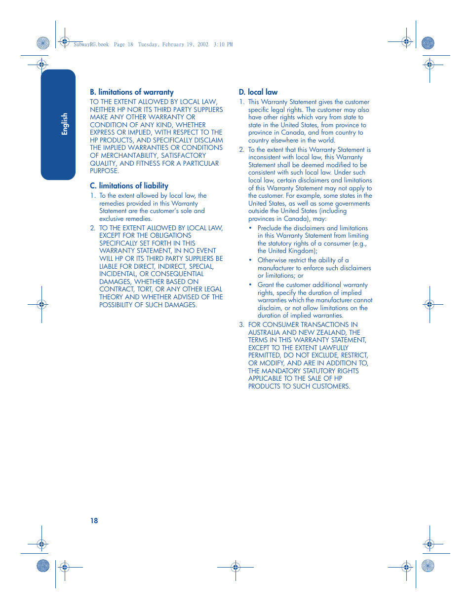 HP 3820 User Manual | Page 22 / 24